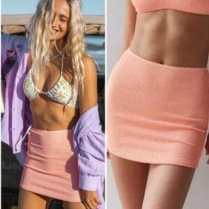 🌸🌸 BILLABONG 🌸🌸 SUMMER HIGH SWIM COVER UP MINI SKIRT - PEACH TART